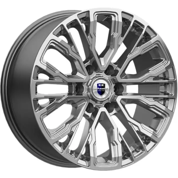 Диски K&K Кортес 8.5x19 6*139.7 ET25 DIA106.1 Дарк платинум Литой