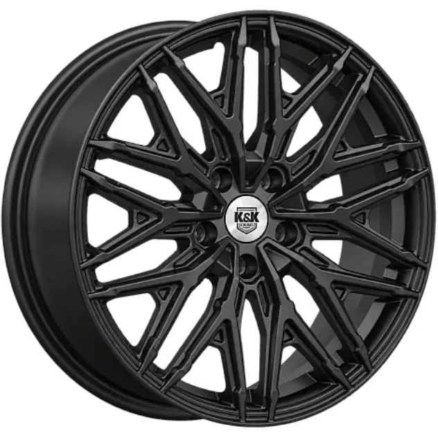Диски K&K Клермон 8x19 5*114.3 ET35 DIA60.1 Черный Матовый Литой
