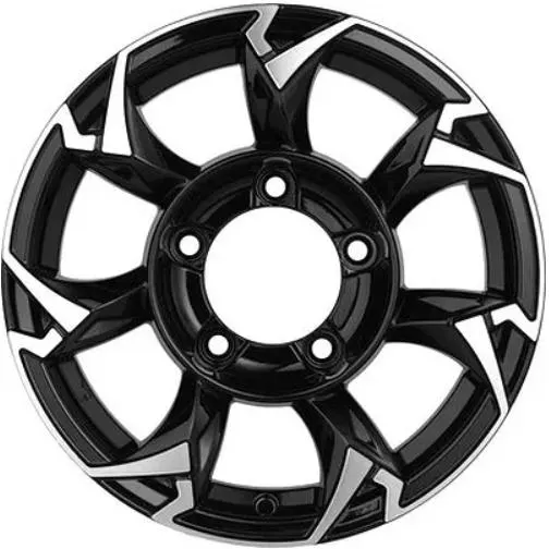 Диски Khomen KHW 1505 5.5x15 5*139.7 ET5 DIA98.5 Black-FP Литой