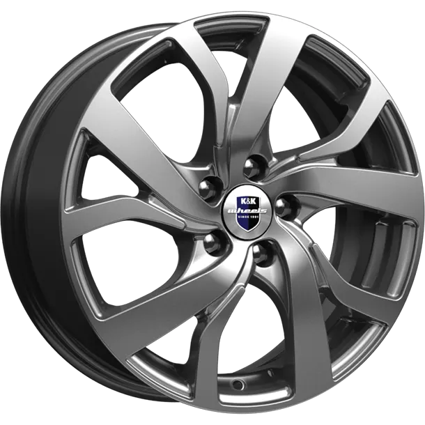 Диски K&K Палермо 6x15 5*108 ET43 DIA67.1 Дарк платинум Литой
