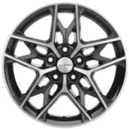Диски Khomen KHW 1709 7x17 5*110 ET40 DIA67.1 Black-FP Литой