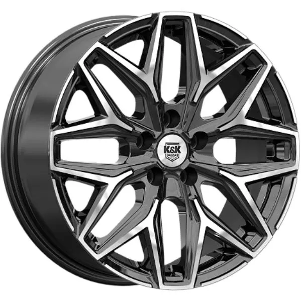 Диски K&K Ариус 7x17 5*110 ET35 DIA65.1 Алмаз черный Литой