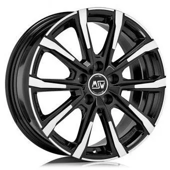 Диски  MSW 79 7x17 5*114.3 ET45 DIA67.1 Black Full Polished Литой купить 
