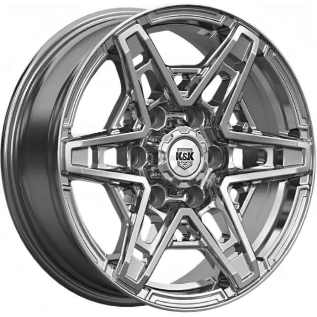 Диски K&K Блэкберн 8x17 6*139.7 ET30 DIA106.1 Дарк платинум Литой