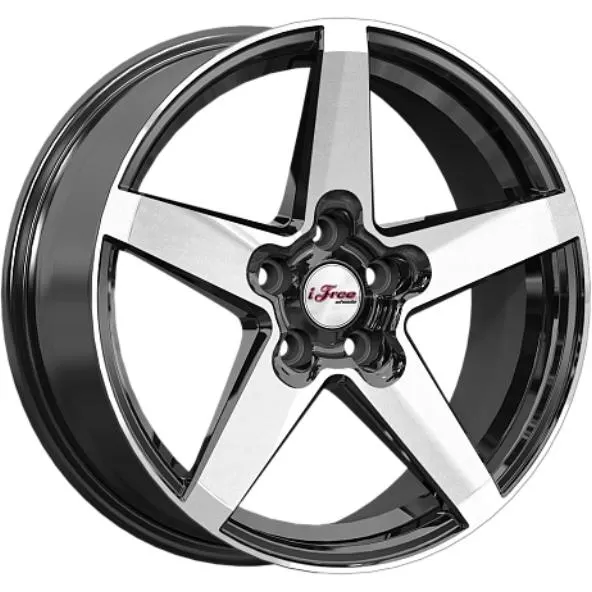 Диски iFree Токен 6.5x17 5*112 ET37 DIA57.1 Блэк Джек Литой