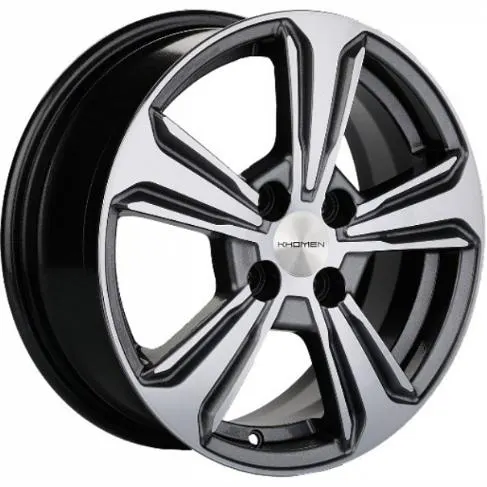Диски  Khomen KHW 1502 6x15 4*100 ET46 DIA54.1 G-Silver-FP Литой купить 