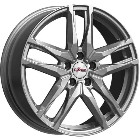 Диски  iFree Бомбей 6.5x18 5*114.3 ET37 DIA66.6 Блэк Платинум Литой купить 