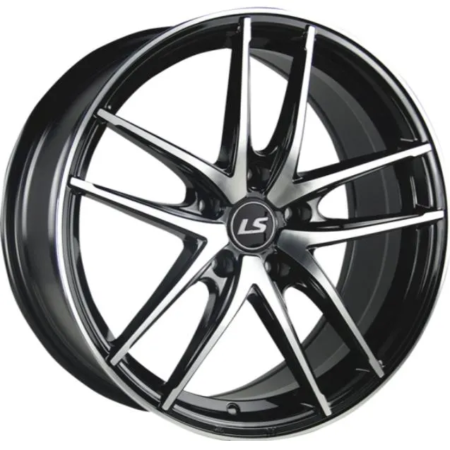 Диски LS 855 6.5x15 5*114.3 ET38 DIA73.1 BKF Литой