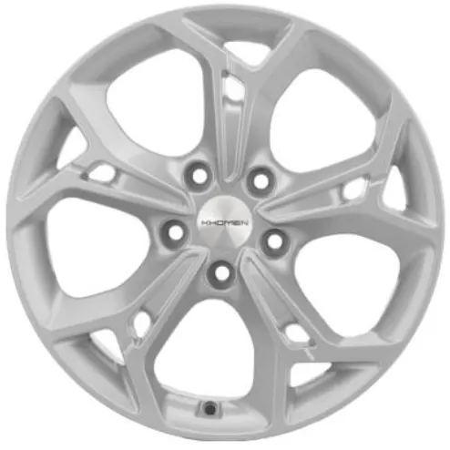 Диски  Khomen KHW 1702 7x17 5*112 ET49 DIA57.1 F-Silver Литой купить 
