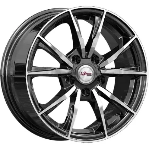 Диски  iFree Сион 6.5x15 5*112 ET43 DIA57.1 Блэк Джек Литой купить 