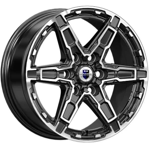Диски K&K Дистрикт 8x18 6*114.3 ET25 DIA66.1 Алмаз черный Литой