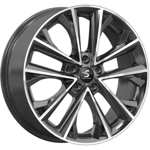 Диски  Скад КР012 7x18 5*108 ET33 DIA60.1 Diamond Black Gris Литой купить 