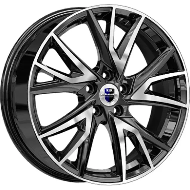Диски K&K Кайлас 6.5x18 5*112 ET43 DIA66.6 Алмаз черный Литой