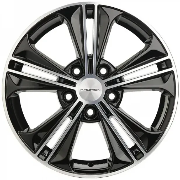 Диски Khomen KHW 1603 6x16 5*112 ET50 DIA57.1 Black-FP Литой