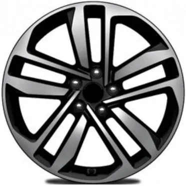 Диски  Khomen KHW 1612 6.5x16 5*112 ET50 DIA57.1 Black-FP Литой купить 