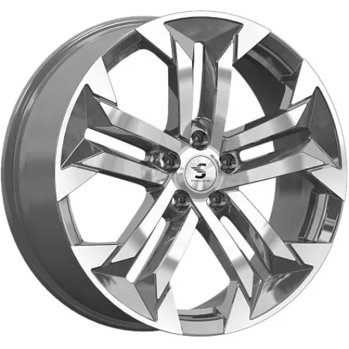 Диски Скад КР015 7.5x19 5*112 ET40 DIA57.1 Diamond gloss graphite Литой
