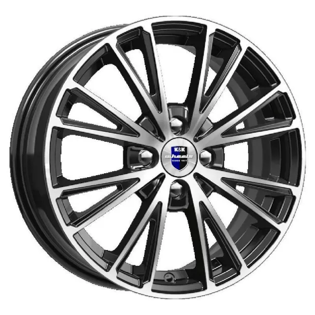 Диски K&K Меандр 6x16 4*114.3 ET40 DIA67.1 Алмаз черный SK Литой