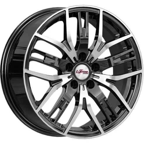 Диски iFree Аскет 7x17 5*100 ET45 DIA56.1 Блэк Джек Литой