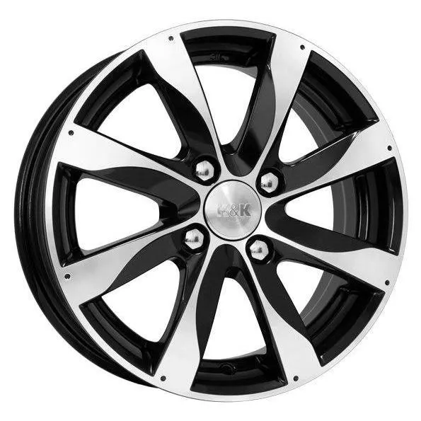 Диски K&K Джемини 6x15 4*108 ET38 DIA67.1 Алмаз черный Литой