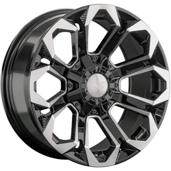 Диски LS 1366 9x20 6*139.7 ET20 DIA106.1 BKF Литой